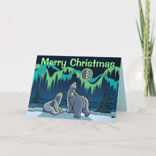 Festiva Tarjeta de Personalizado Polar Bear Card Tarjeta d