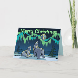 Festiva Tarjeta de Personalizado Polar Bear Card Tarjeta d
