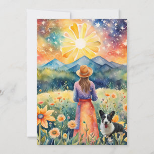Festiva Tarjeta de Personalizado Tyme in Sunshine Scenery