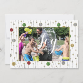 Festiva Tarjeta de Personalizar fotográfico de navidades "