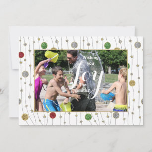 Festiva Tarjeta de Personalizar fotográfico de navidades "