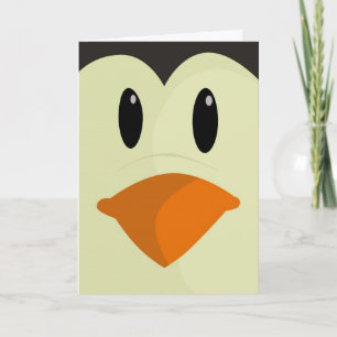 Festiva Tarjeta de pingüino para Navidades felices - Feliz