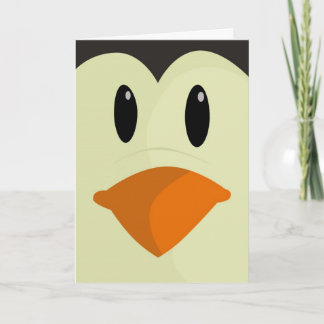 Festiva Tarjeta de pingüino para Navidades felices - Feliz
