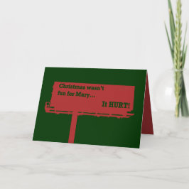 Festiva Tarjeta de pizarra para Navidades divertidos