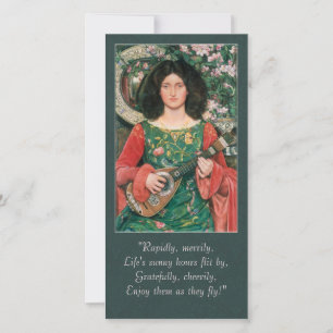 Festiva Tarjeta de poesía Kate Bunce / Charlotte Brontë CC