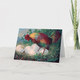 Festiva Tarjeta de pollo de Pascua