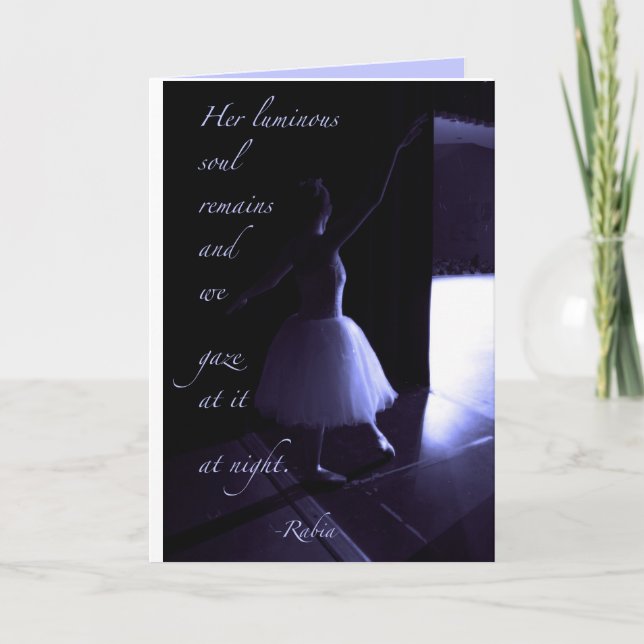 Festiva Tarjeta de preparación del bailarín azul (Anverso)