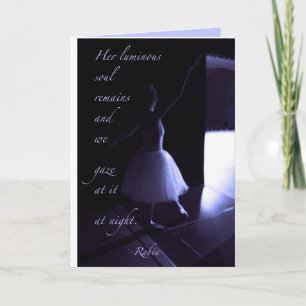 Festiva Tarjeta de preparación del bailarín azul