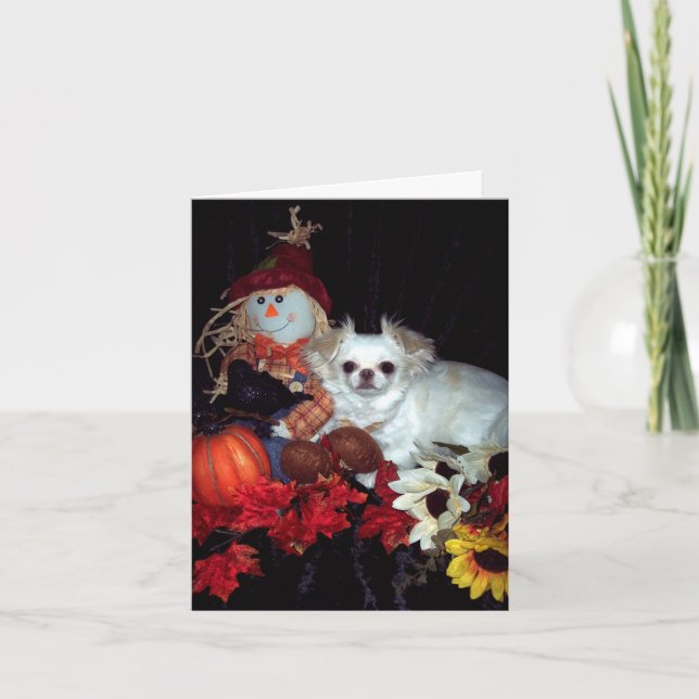 Festiva Tarjeta de presentación de otoño (Anverso)
