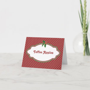 Festiva Tarjeta de presentación del caramelo de la comida