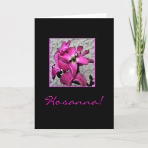 Festiva Tarjeta de presupuesto floral Hosanna Easter