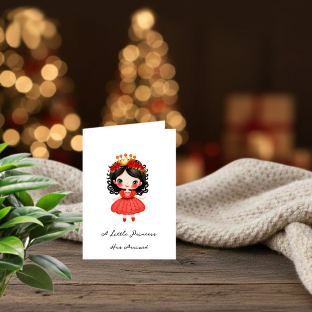 Festiva Tarjeta de Princesa Bebé Niña (Subido por el creador)
