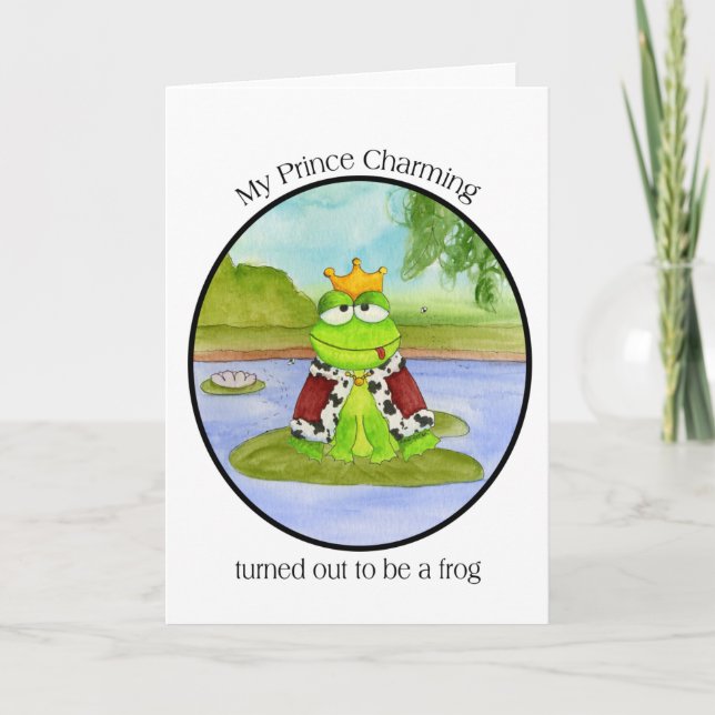 Festiva Tarjeta de príncipe de rana 2 (Anverso)
