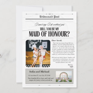 Festiva Tarjeta de propuesta de honorarios de periódico de