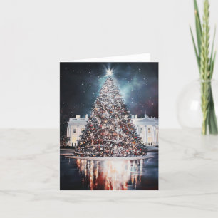 Festiva Tarjeta de publicación navideña del árbol de navid