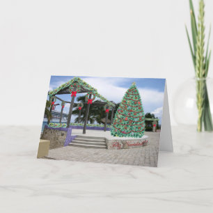 Festiva Tarjeta De Puerto Para navidades