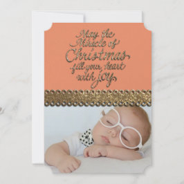 Festiva TARJETA DE RECIBIMIENTO DE FOTOS DE Monograma navi