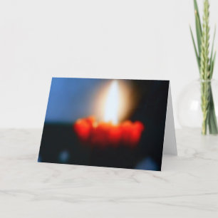 FESTIVA TARJETA DE RECIBIMIENTO EN BLANCO - CANDLE