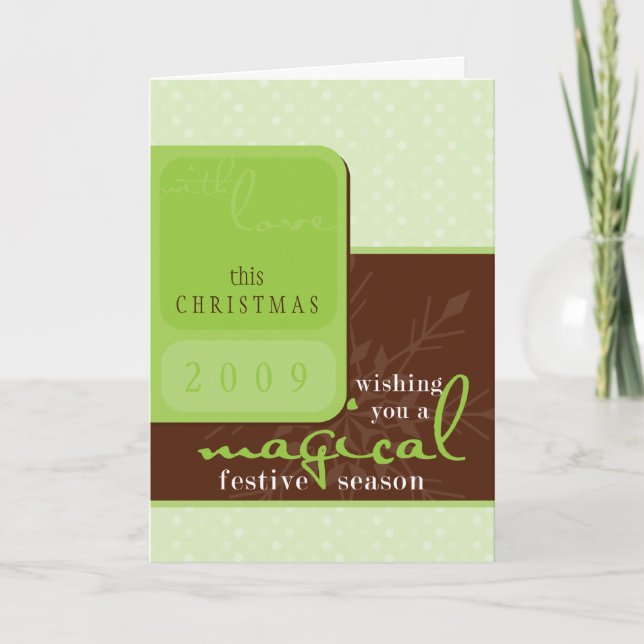 Festiva TARJETA DE RECIBIMIENTO PERSONALIZADA :: copo de n (Anverso)