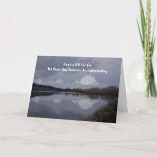 Festiva Tarjeta de recluso cristiano con mensaje de gospel