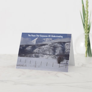 Festiva Tarjeta de recluso cristiano con mensaje de gospel