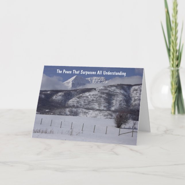 Festiva Tarjeta de recluso cristiano con mensaje de gospel (Anverso)