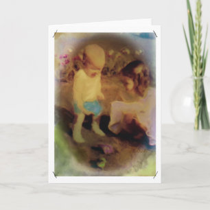 Festiva Tarjeta de Recuerdos para la infancia más dulce