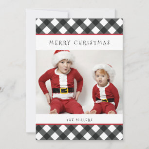Festiva Tarjeta de regalo de Búfalo navideño para vacacion