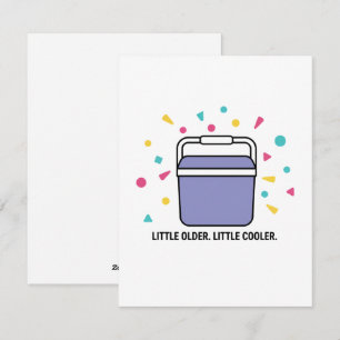 Festiva Tarjeta de regalo de cumpleaños Un poco más viejo,
