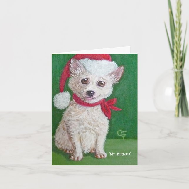 Festiva Tarjeta de regalo de vacaciones de Sr. Buttons II (Anverso)