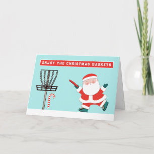 Festiva Tarjeta de regalo divertida de golf de disco