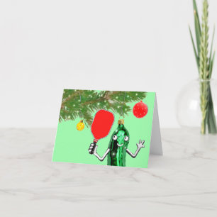 Festiva Tarjeta de regalo divertida de Pickleball para Nav