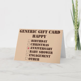 Festiva Tarjeta de regalo genérica
