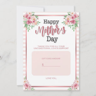 Festiva Tarjeta de regalo para el Día de la Madre