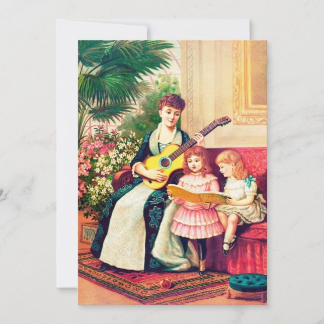 Festiva Tarjeta de regalo para el Día de la Madre/Clásica  (Anverso)