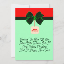 Festiva Tarjeta de regalo para navidades