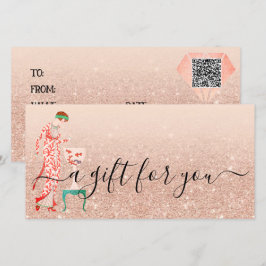 Festiva Tarjeta de regalo QR para personalizado Beauty Sma