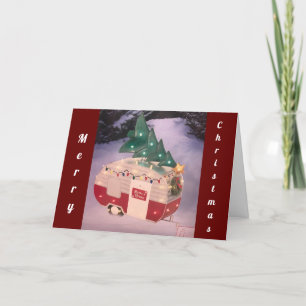 FESTIVA TARJETA DE REUNIÓN DE NAVIDADES DE VEHÍCULOS RECRE