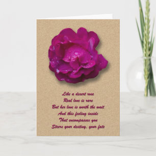 Festiva Tarjeta de Rosa del desierto