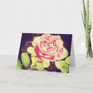 Festiva Tarjeta de rosa vintage