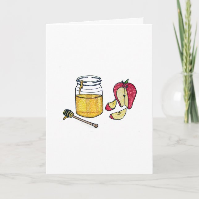 Festiva Tarjeta de Rosh Hashaná (Anverso)
