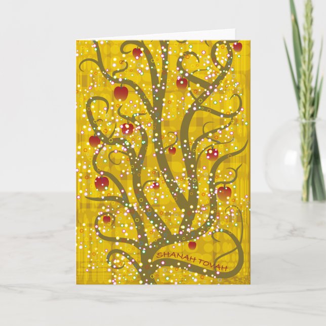 Festiva Tarjeta de Rosh H'Shanah (Anverso)