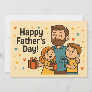 FESTIVA TARJETA DE SALUD DEL DÍA DEL PADRE