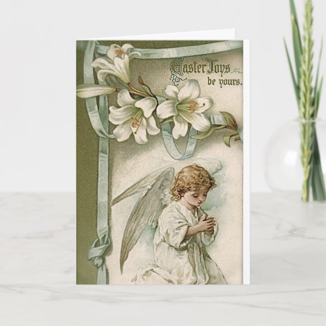 Festiva Tarjeta de saludo: Alegría de Pascua (Anverso)