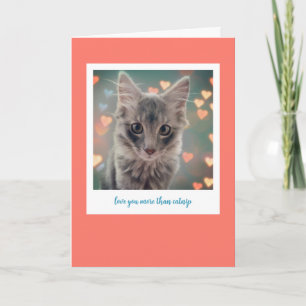 Festiva Tarjeta de saludo Amor de Gatito