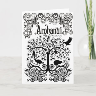 Festiva Tarjeta de saludo Arohanui Aotearoa