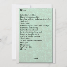 Festiva Tarjeta de saludo "Bliss"