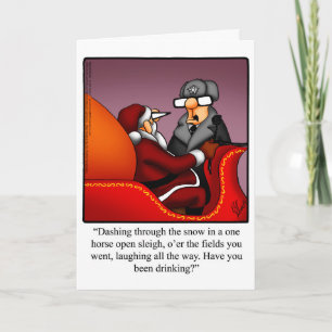 Festiva Tarjeta de saludo "Dashing Sleigh" de los Navidade