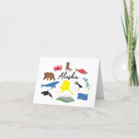 Tarjeta de saludo de Alaska
