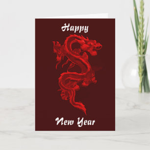 Festiva Tarjeta de saludo de Año Nuevo Chino